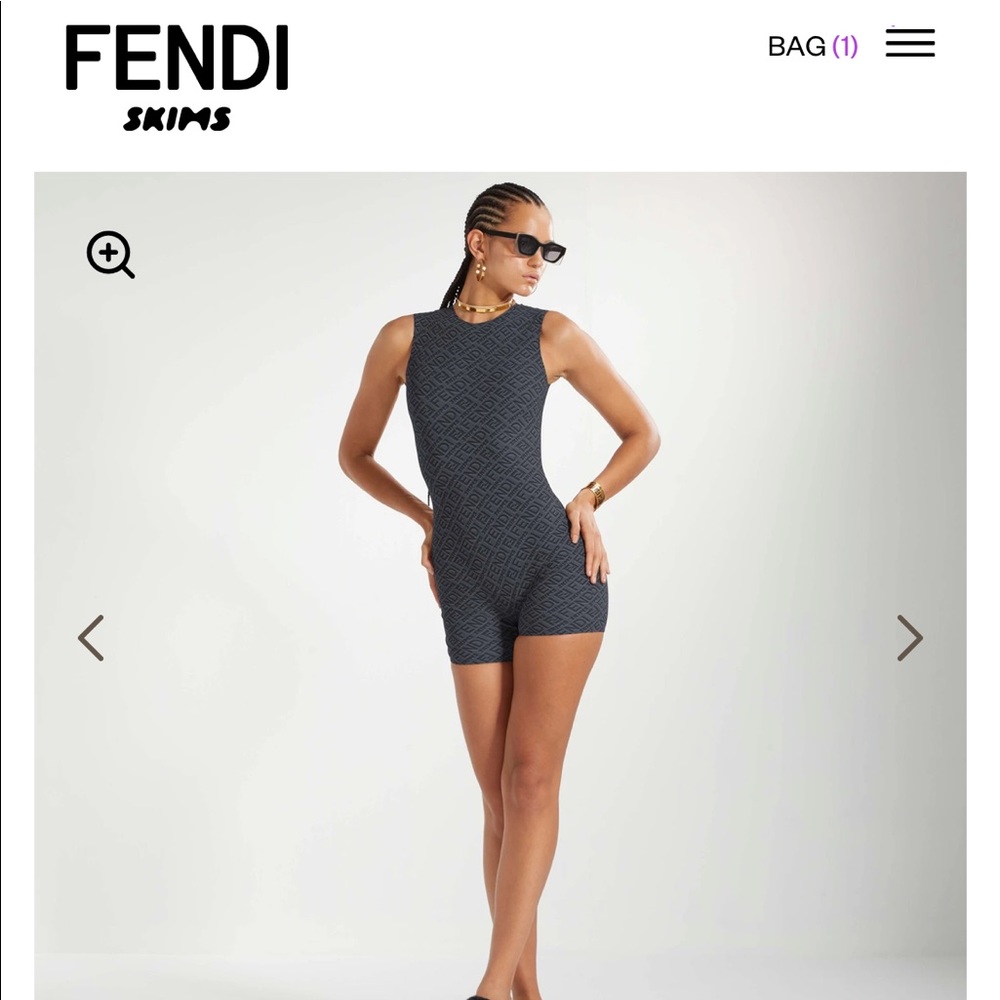 Brand new fendi skims black bodysuit AUTHENTIC.